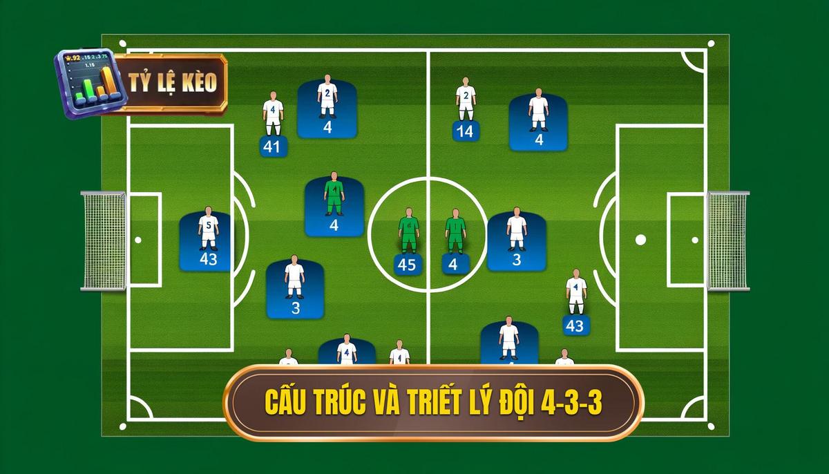 Chiến thuật Bóng Đá 4-3-3 Hiệu Quả: Phân Tích Chuyên Sâu Từ A đến Z 1 Phần 1_ Cấu Trúc và Triết Lý Cốt Lõi của Đội Hình 4-3-3